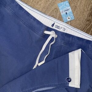 NWT Johnnie O Flemming Vintage Style 7" Surf Shorts Men's 2XL Monsoon Blue Lined